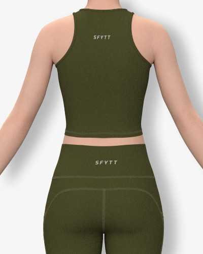 Active Sleeveless Cropped Top